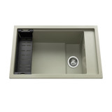 Évier sous-plan granit vert sauge Luisina TOSCA 1 bac 780x460