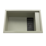 Évier sous-plan granit vert sauge Luisina TOSCA 1 bac 780x460