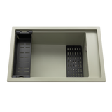 Évier sous-plan granit vert sauge Luisina TOSCA 1 bac 780x460