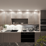 Évier résine noir moucheté TUNIA 1 grand bac 1 égouttoir