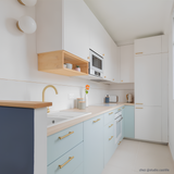 Evier granit blanc Luisina MAESTOSO 1 grand bac 1 petit égouttoir