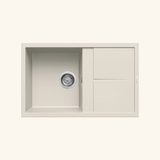 Evier granit beige Luisina MAESTOSO 1 bac 1 égouttoir