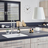 Évier granit blanc Luisina QUADRILLE 1 bac 610x500