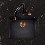 Kit bonde + trop plein en inox cuivre diam 90