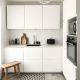 Évier sous-plan granit full black Luisina QUADRILLE 1 bac 540x440