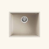 Évier sous-plan granit beige Luisina QUADRILLE 1 bac 540x440