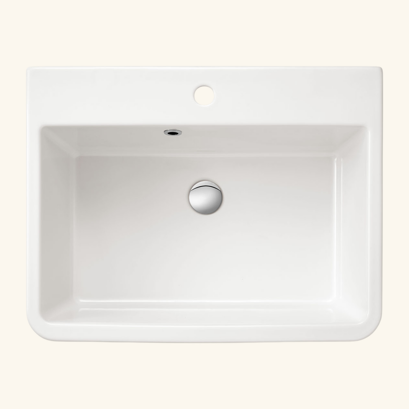 Évier buanderie bac à laver céramique blanc Sanindusa UTILITY 660x501