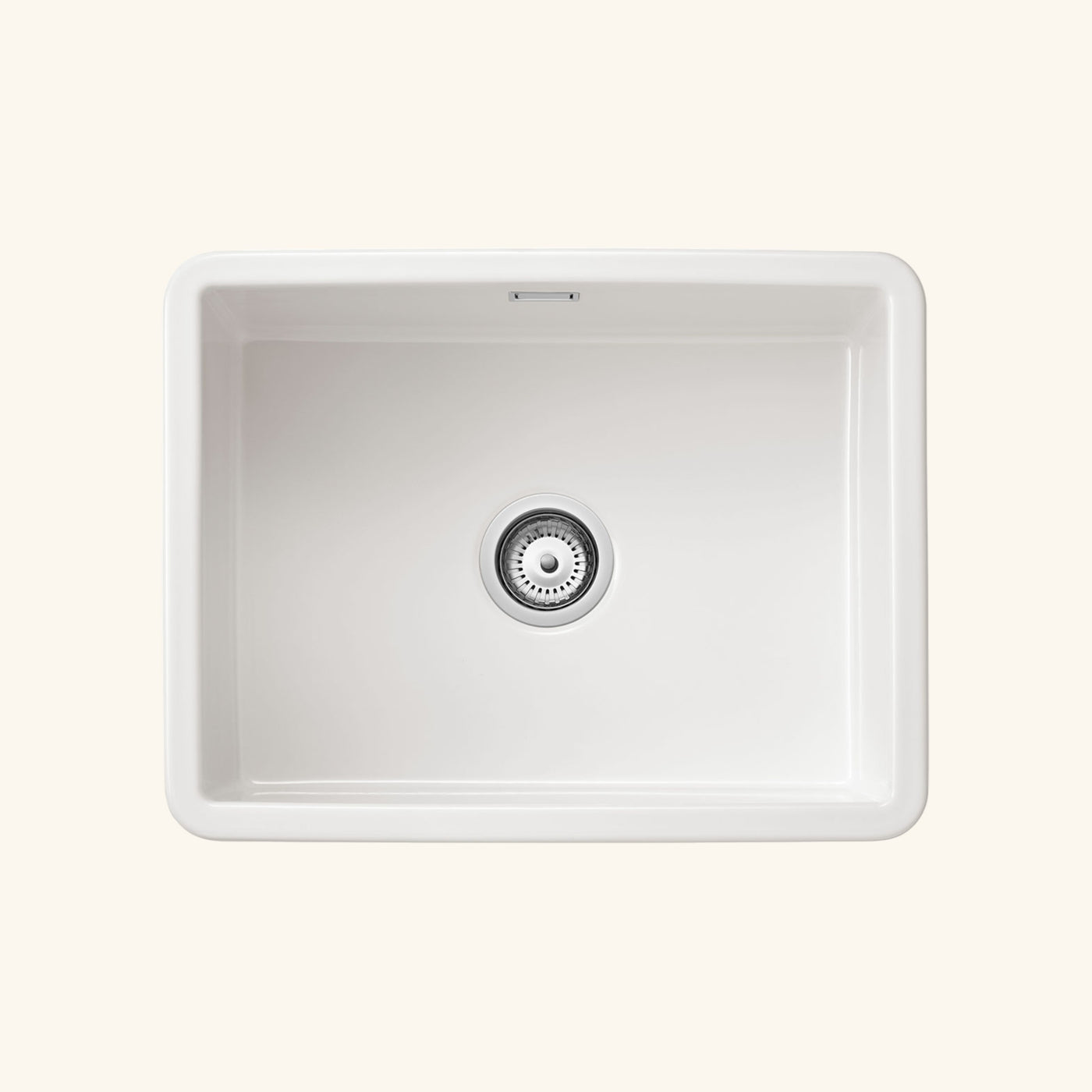 Évier céramique blanc Sanindusa VALET 1 bac 60x46 cm