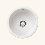 Évier rond céramique blanc Sanindusa VALET 1 bac 44.5 cm