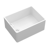 Évier timbre d'office céramique Sanindusa BELFAST blanc 1 bac