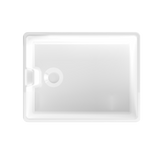 Évier timbre d'office céramique Sanindusa BELFAST blanc 1 bac