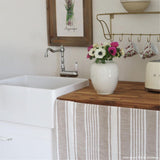 Évier timbre d'office céramique Sanindusa BELFAST blanc 1 bac