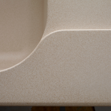 Évier résine beige moucheté Ewi ZIGGY 1 bac 1 égouttoir