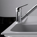 Évier résine gris clair Ewi ZIGGY 1 bac 1 égouttoir