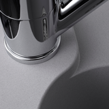 Évier résine gris clair Ewi ZIGGY 1 bac 1 égouttoir