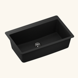 Évier granit noir Schock ZINA 1 grand bac 838x530