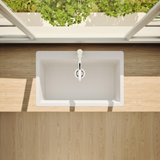 Évier granit blanc Schock ZINA 1 grand bac 838x530