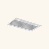 Hotte cuisine Silverline encastrable ALPHA blanc 53 cm