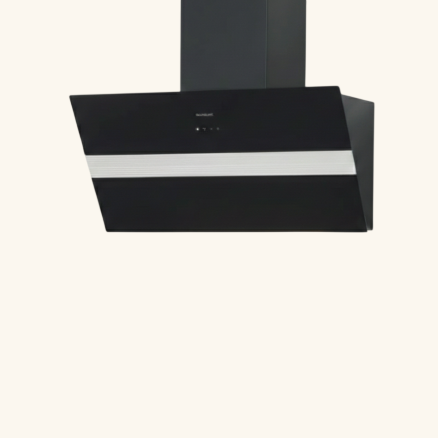 Hotte cuisine verticale Silverline ART verre noir 90 cm