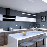 Hotte cuisine verticale Silverline ART verre noir 90 cm