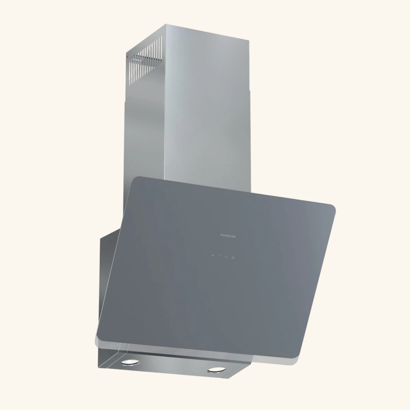 Hotte cuisine murale Silverline ARAE gris 60 cm