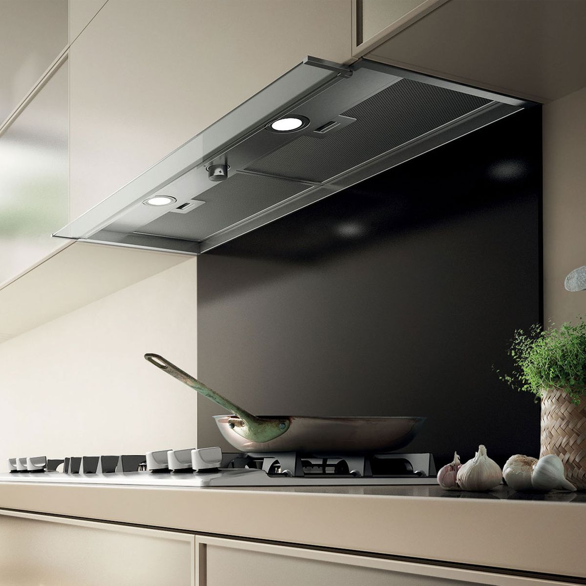 Hotte cuisine encastrable Elica BOXIN inox 90 cm