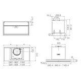 Hotte cuisine encastrable Elica BOXIN inox 90 cm