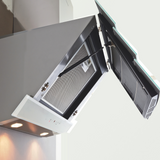 Hotte cuisine verticale Silverline CITY verre trempé blanc 60 cm