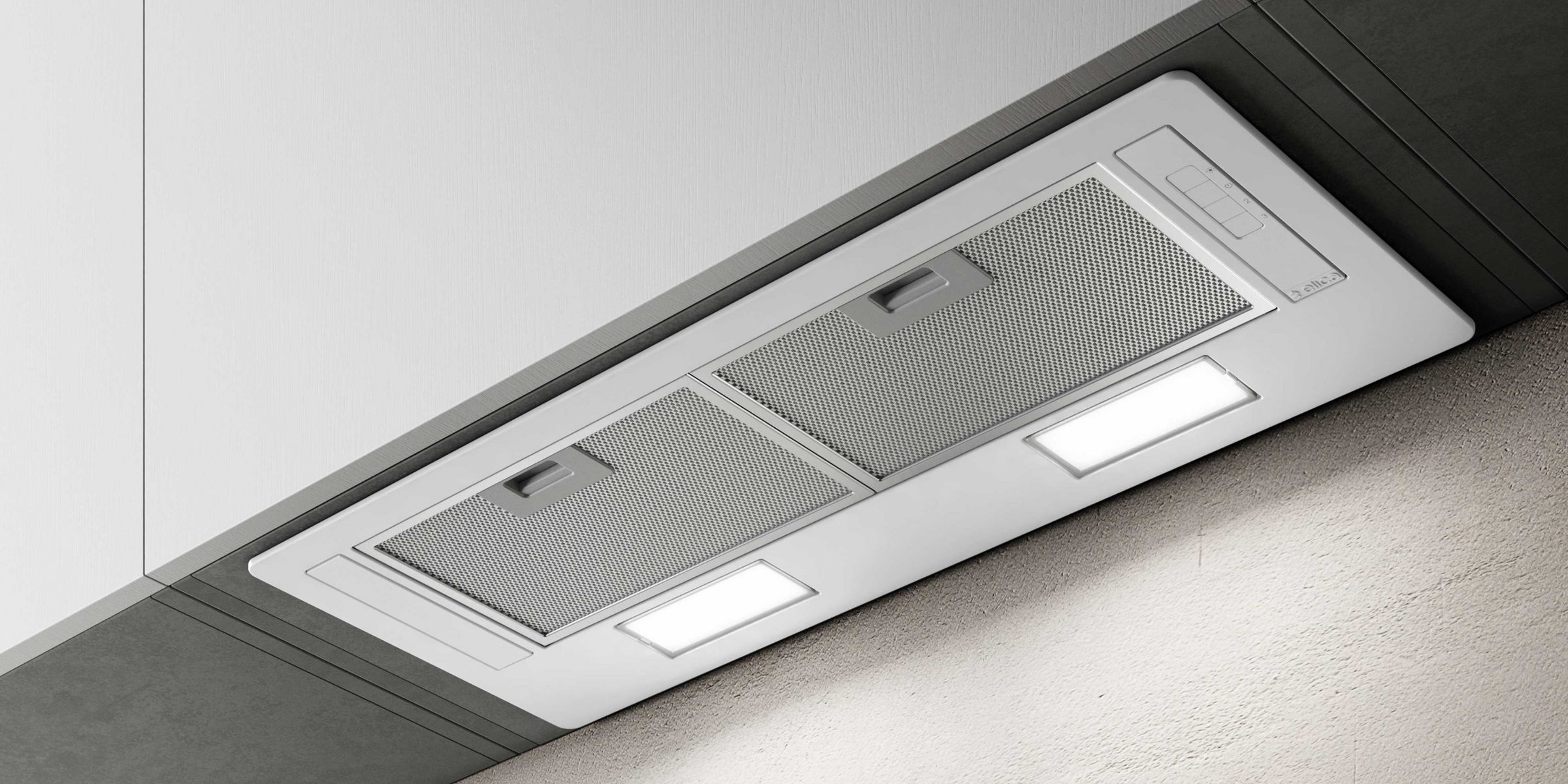 Hotte cuisine Elica encastrable ERA C blanc 80 cm