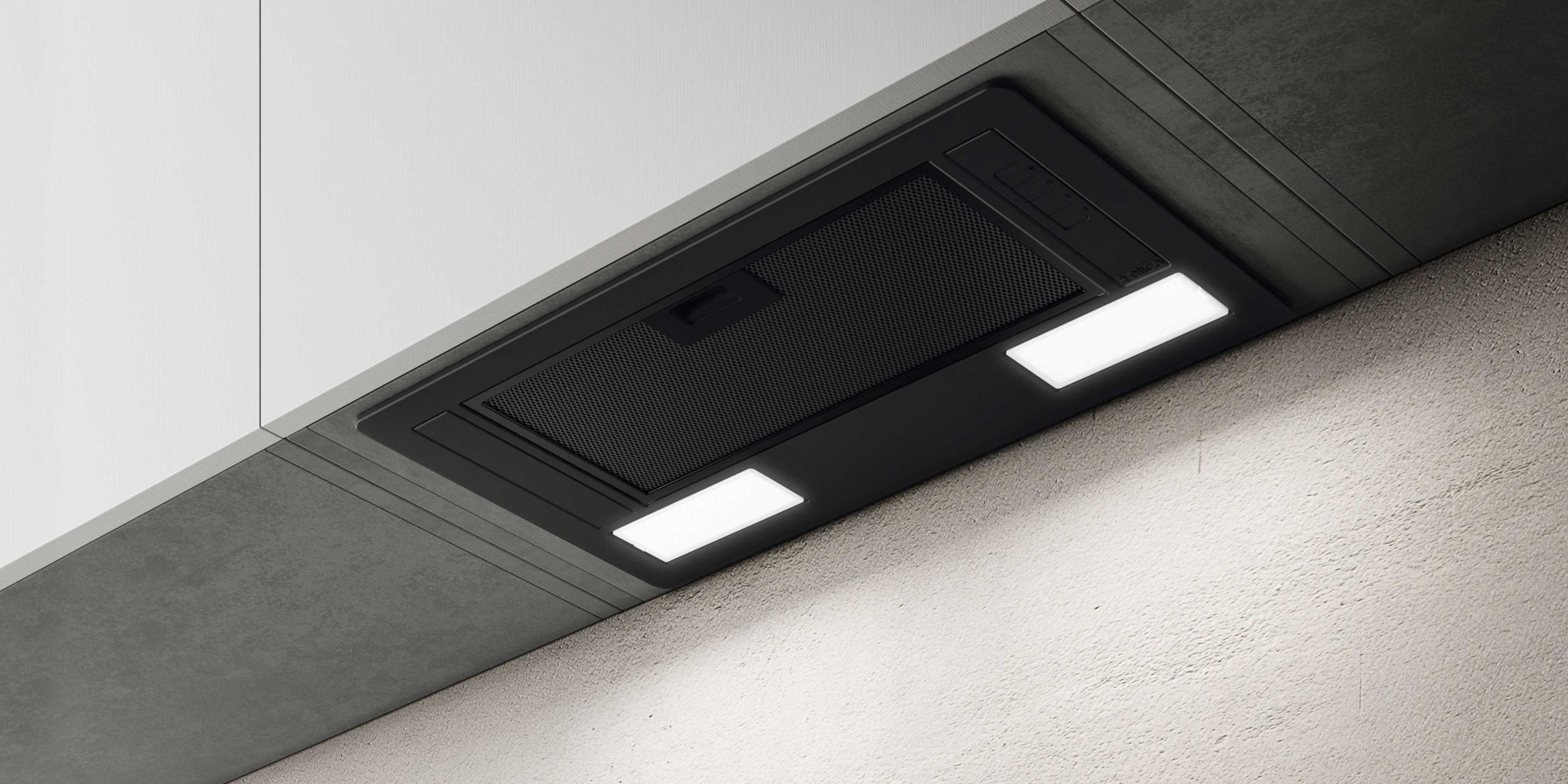 Hotte cuisine Elica encastrable ERA C noir 60 cm