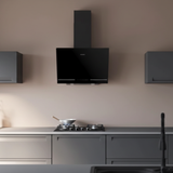 Hotte cuisine murale Silverline EVORA noire connectée 90 cm