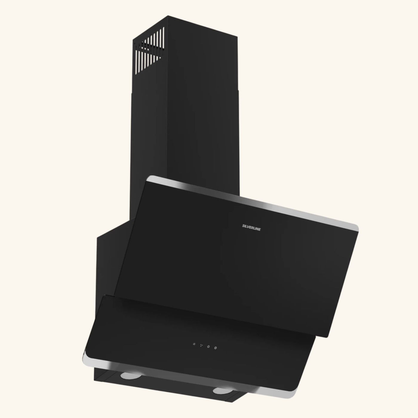 Hotte cuisine murale Silverline FARO noire 90 cm