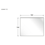 Crédence cuisine fond de hotte Inox - l 90 x H 70 cm