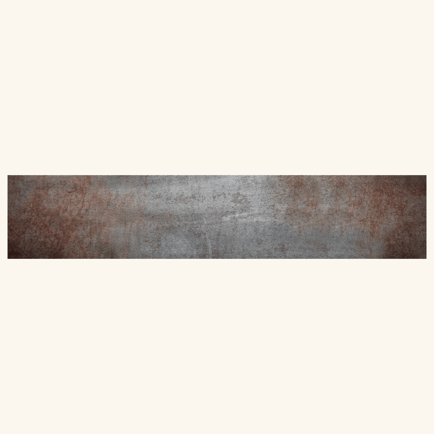 Lot de 2 bandeaux fond de hotte aluminium AYA acier corten - l 100 x H 20 cm