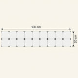 Lot de 2 bandeaux fond de hotte aluminium RYM rétro l 100 x H 20 cm