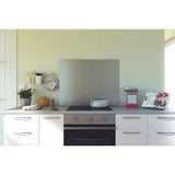 Crédence cuisine fond de hotte Inox - l 90 x H 50 cm