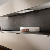 Hotte cuisine Elica encastrable HIDDEN 2.0 verre blanc 80 cm