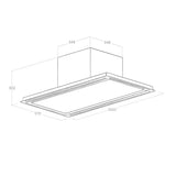 Hotte plafond Elica HILIGHT blanc 100 cm