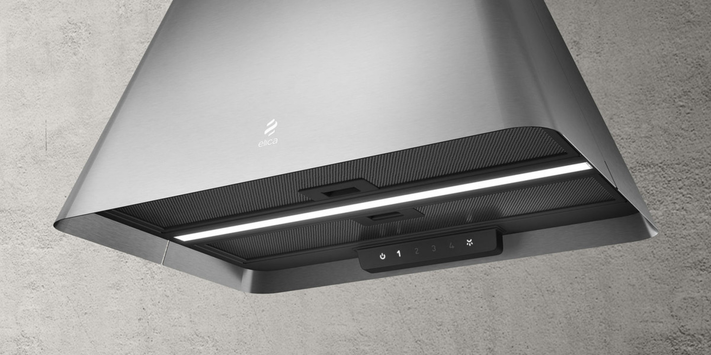 Hotte cuisine Elica îlot IKONA LIGHT inox 60cm