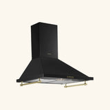Hotte vintage murale Silverline OSIRIS noir 90 cm