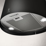 Hotte cuisine Elica suspendue inox noir JUNO 50 cm - Nouvelle version
