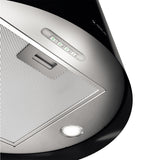 Hotte cuisine Elica suspendue inox noir JUNO 50 cm - Nouvelle version