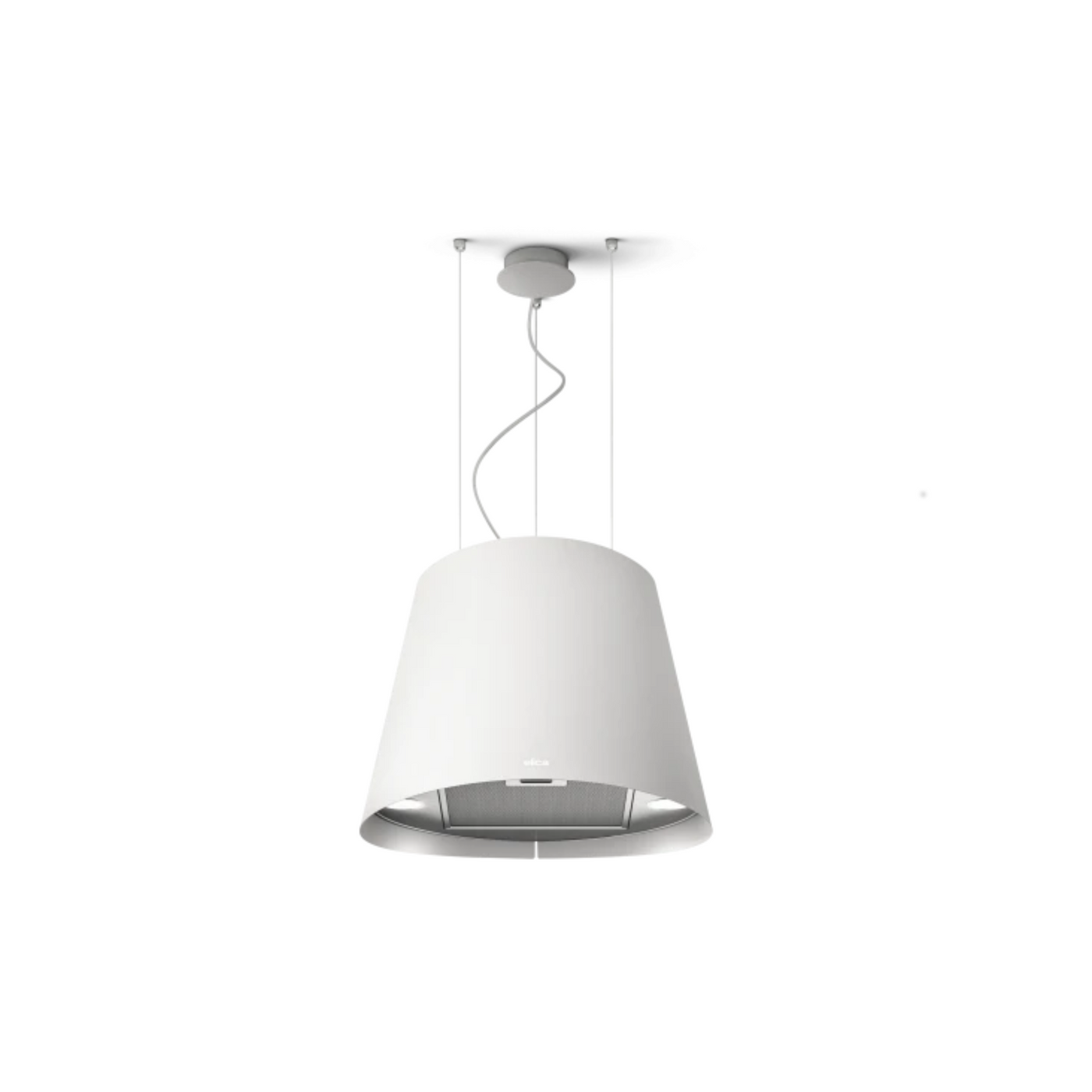 Hotte cuisine Elica suspendue inox blanc JUNO  50 cm - Nouvelle version