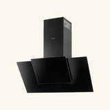 Hotte cuisine murale Silverline OLI noire 90 cm