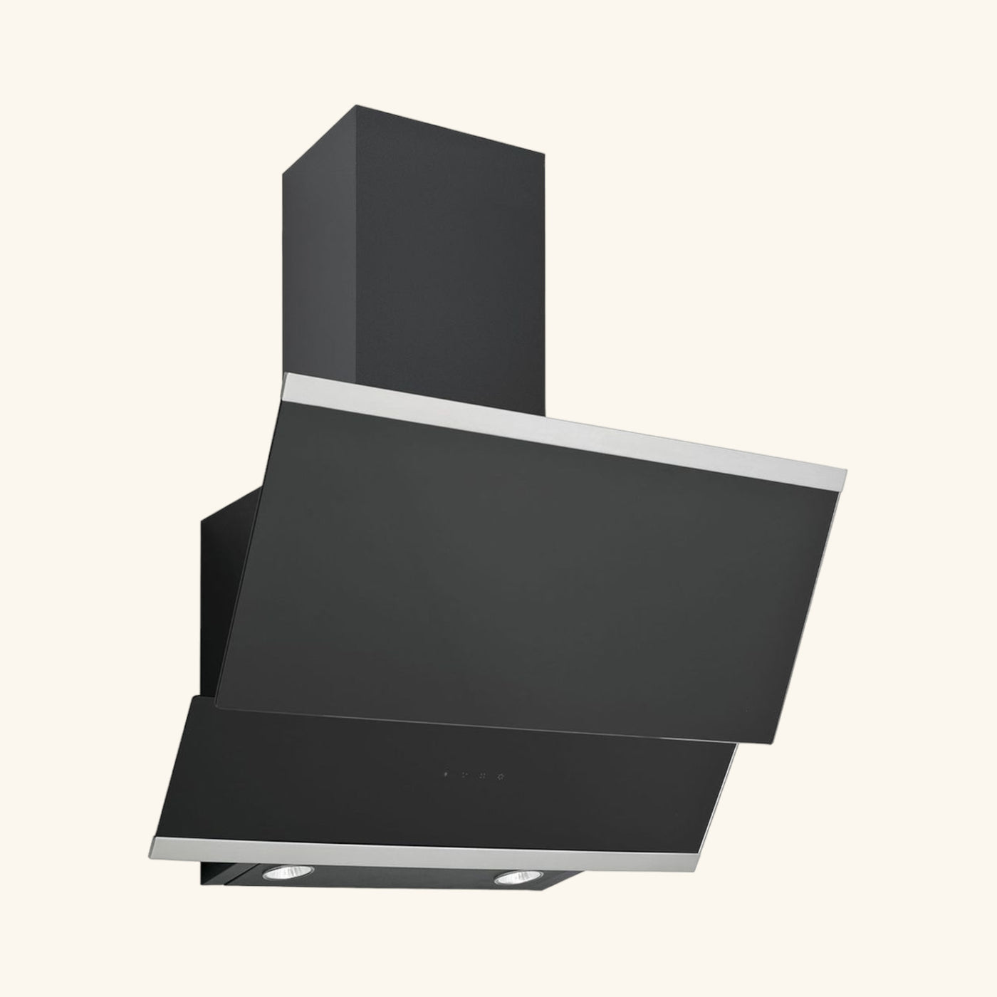 Hotte cuisine verticale Silverline LUKO verre trempé noir 60 cm