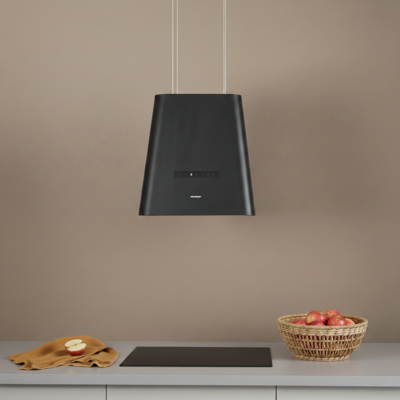 Hotte cuisine Silverline suspendue NEAT noir mat 50 cm