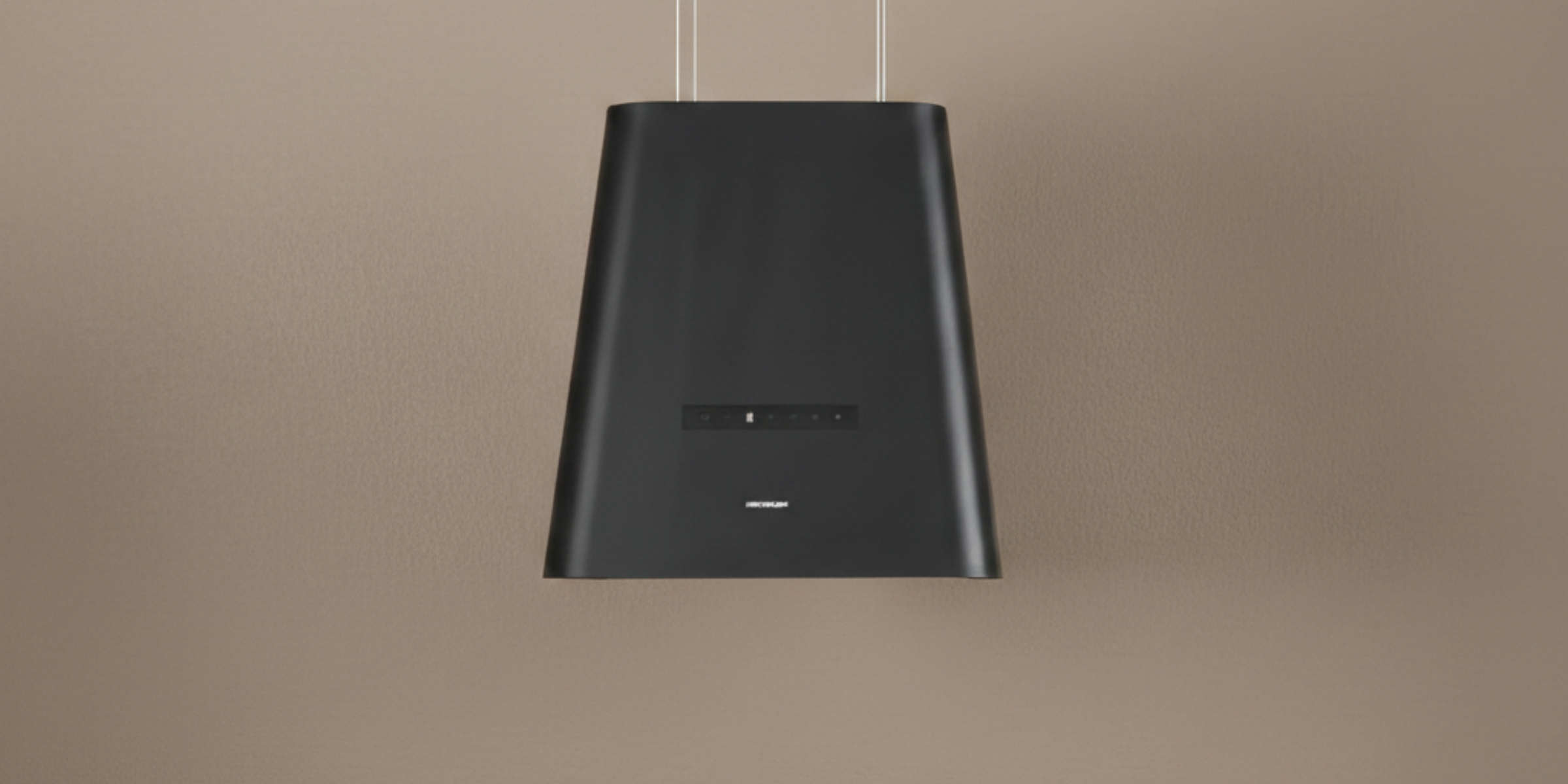 Hotte suspendue Silverline NEAT noir mat 50 cm, style moderne et performance efficace pour éliminer vapeurs et odeurs.