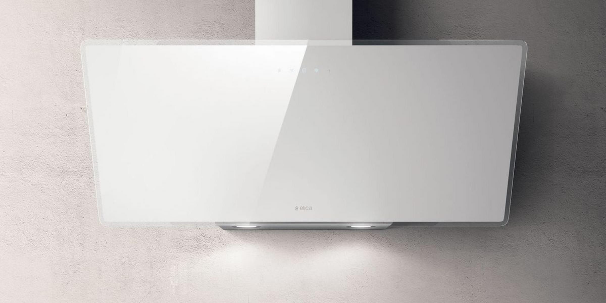 Hotte cuisine Elica murale SHIRE blanc 90 cm