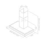 Hotte cuisine Elica murale SPOT PLUS inox 120 cm