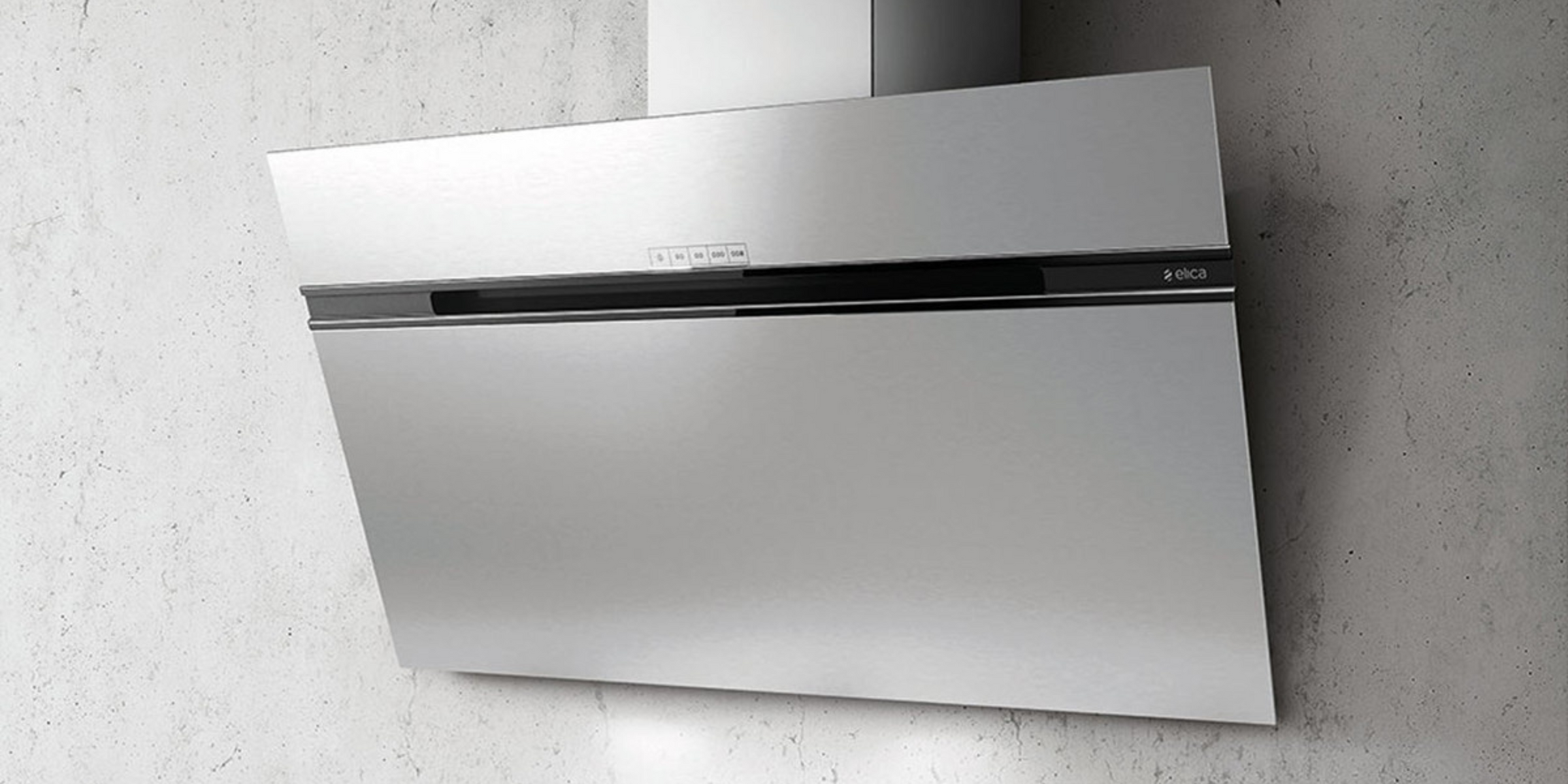 Hotte cuisine Elica murale STRIPE LUX inox 90 cm